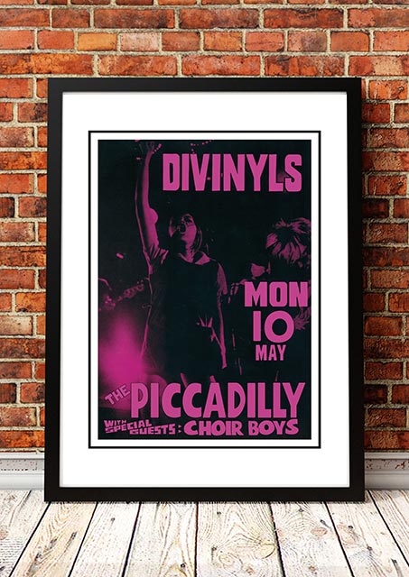 Posters, Paintings & Prints: Divinyls ‘The Piccadilly’ Sydney, Australia Concert Poster 1983 - Framed A3