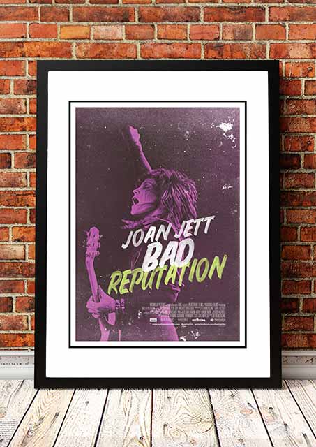 Posters, Paintings & Prints: Joan Jett ‘Bad Reputation’ Movie Poster 2018 - Framed A2