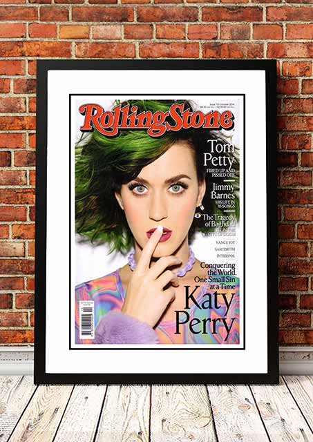 Posters, Paintings & Prints: Katy Perry ‘Rolling Stone Magazine’ Cover Poster 2014 - Framed A3