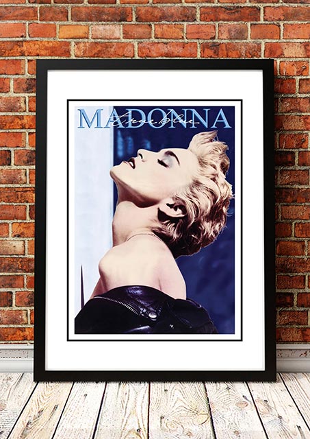 Posters, Paintings & Prints: Madonna ‘True Blue’ In Store Promotional Poster 1986 - Framed A2