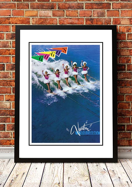 Posters, Paintings & Prints: The Go Go’s ‘Vacation’ World Tour Poster 1982 - Framed A4