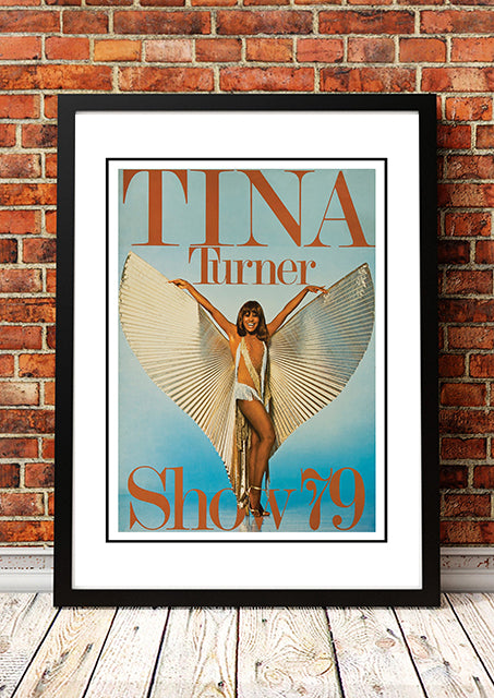 Posters, Paintings & Prints: Tina Turner ‘Wild Lady of Rock’ World Tour Poster 1979 - Framed A3