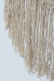 Hammocks & Accessories: Fringed Cotton Rope Mexican Hammock Swing from Mexico in Ivory