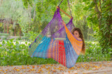 Hammocks & Accessories: Mayan Legacy Extra Large Outdoor Cotton Mexican Hammock Chair in Colorina Colour