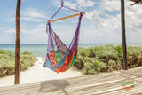 Hammocks & Accessories: Mayan Legacy Extra Large Outdoor Cotton Mexican Hammock Chair in Colorina Colour