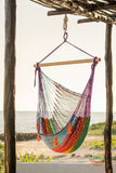 Hammocks & Accessories: Mayan Legacy Extra Large Outdoor Cotton Mexican Hammock Chair in Colorina Colour