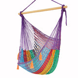 Hammocks & Accessories: Mayan Legacy Extra Large Outdoor Cotton Mexican Hammock Chair in Colorina Colour