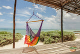 Hammocks & Accessories: Mayan Legacy Extra Large Outdoor Cotton Mexican Hammock Chair in Rainbow Colour