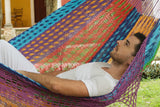 Hammocks & Accessories: Outdoor undercover cotton Mayan Legacy hammock with hand crocheted tassels King Size Colorina