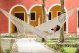 Hammocks & Accessories: Outdoor undercover cotton Mayan Legacy hammock with hand crocheted tassels Queen Size Marble Colour