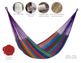 Hammocks & Accessories: Mayan Legacy Queen Size Outdoor Cotton Mexican Hammock in Colorina Colour