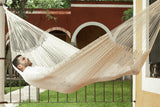 Hammocks & Accessories: Mayan Legacy Queen Size Outdoor Cotton Mexican Hammock in Marble Colour