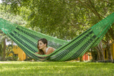 Hammocks & Accessories: Mayan Legacy Queen Size Outdoor Cotton Mexican Hammock in Jardin Colour