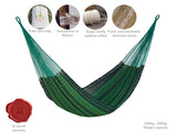 Hammocks & Accessories: Mayan Legacy Queen Size Outdoor Cotton Mexican Hammock in Jardin Colour