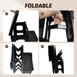 Mobility & Accessibility: Multipurpose Portable Folding 2 Step Stool Non-Slip PP Collapsible Step Ladder Stool For Office Garage Library Closet Bathroom Kitchen Household Car RV