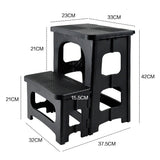 Mobility & Accessibility: Multipurpose Portable Folding 2 Step Stool Non-Slip PP Collapsible Step Ladder Stool For Office Garage Library Closet Bathroom Kitchen Household Car RV
