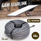 Bridges & Routers: 46M/150FT Replacement Gen 3 Cable 26AWG for Starlink Rectangular Satellite V3 Waterproof Weatherproof High Speed Supports Bandwidths up to 1200Mbps Gray