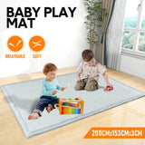 Tatami Memory Foam Mat Baby Playmat Coral Velvet Relaxing Pad Crawling Non Slip Home Thick Carpet Play Area 150x200x3cm for Nursery Baby Toddler Gray