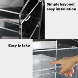 Bakeware & Accessories: Alston 2-Tier Bakery Display Case Cabinet Pastry Acrylic Cupcake Donuts Cake Pastry Clear Display Cabinet Shelf Transparent Showcase 225x485x330mm