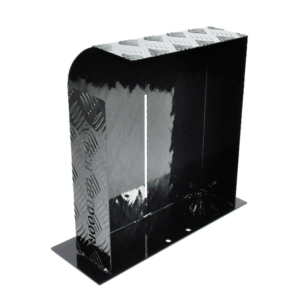Fuel & Exhaust: Alpen Outdoor Fuel Tank Cover Right Side Base Mount 2mm Thickness Aluminium Diesel Heater for 10L 15L Fuel Tank Black