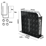 Fuel & Exhaust: Alpen Outdoor Fuel Tank Cover Right Side Base Mount 2mm Thickness Aluminium Diesel Heater for 10L 15L Fuel Tank Black