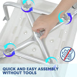 Mobility & Accessibility: Shower Seat Bath Chair Adjustable Height Non-Slip Shower Bathtub Seat with Padded Arms Removable Back for Elderly Medical Disabled Safety Bathroom
