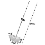 Outdoor Play Equipment: Beach Rake Stainless Steel Sand Flea Rake 140cm Long Detachable Handle and Shark Tooth Wide Sifter for Easy Sand Flea Removal with Bonus Basket and Tools