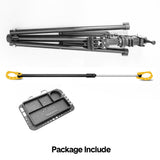 Bicycle Stands & Storage: Bike Repair Rack 360 Rotating 40 to 63Inch Height Adjustable Home Bicycle Mechanic Stand Anti-Slip Foldable Maintenance Stand with Tool Tray Max Load 60lbs