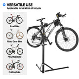 Bicycle Stands & Storage: Bike Repair Rack 360 Rotating 40 to 63Inch Height Adjustable Home Bicycle Mechanic Stand Anti-Slip Foldable Maintenance Stand with Tool Tray Max Load 60lbs