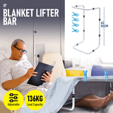 Beds & Bed Frames: Blanket Lifter Bar 62-82cm Height Adjustable Feet Tent Steel Bed Cradle Max Load 136kg with 4 Clips for Feet Toes Leg Knee Ankle Post Surgery Recovery