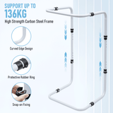 Beds & Bed Frames: Blanket Lifter Bar 62-82cm Height Adjustable Feet Tent Steel Bed Cradle Max Load 136kg with 4 Clips for Feet Toes Leg Knee Ankle Post Surgery Recovery