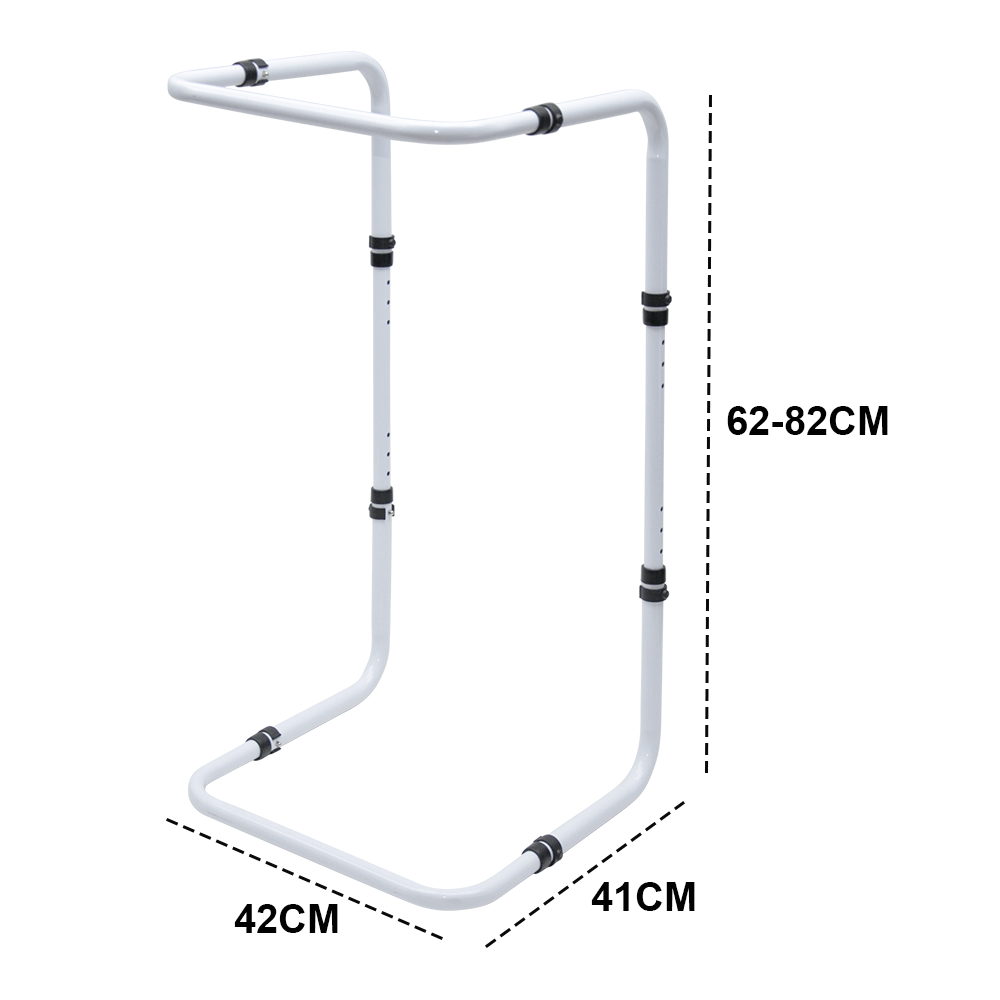 Beds & Bed Frames: Blanket Lifter Bar 62-82cm Height Adjustable Feet Tent Steel Bed Cradle Max Load 136kg with 4 Clips for Feet Toes Leg Knee Ankle Post Surgery Recovery