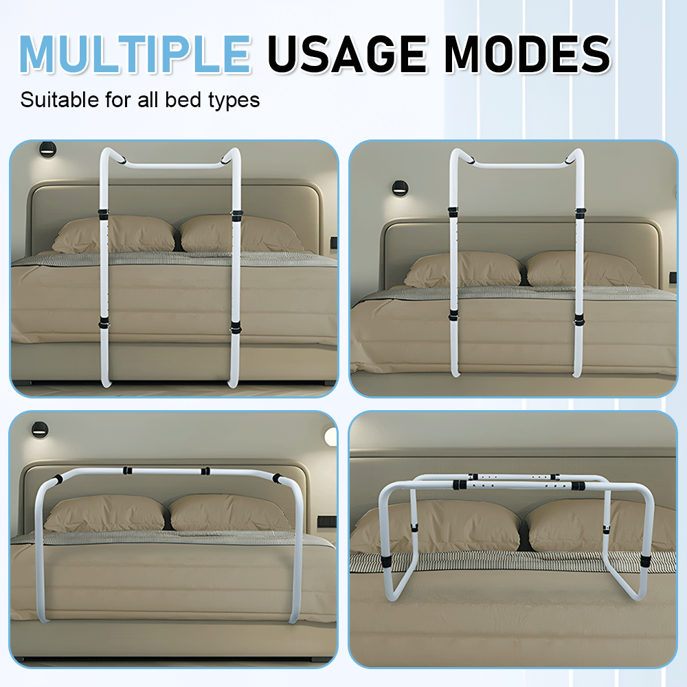 Beds & Bed Frames: Blanket Lifter Bar 62-82cm Height Adjustable Feet Tent Steel Bed Cradle Max Load 136kg with 4 Clips for Feet Toes Leg Knee Ankle Post Surgery Recovery