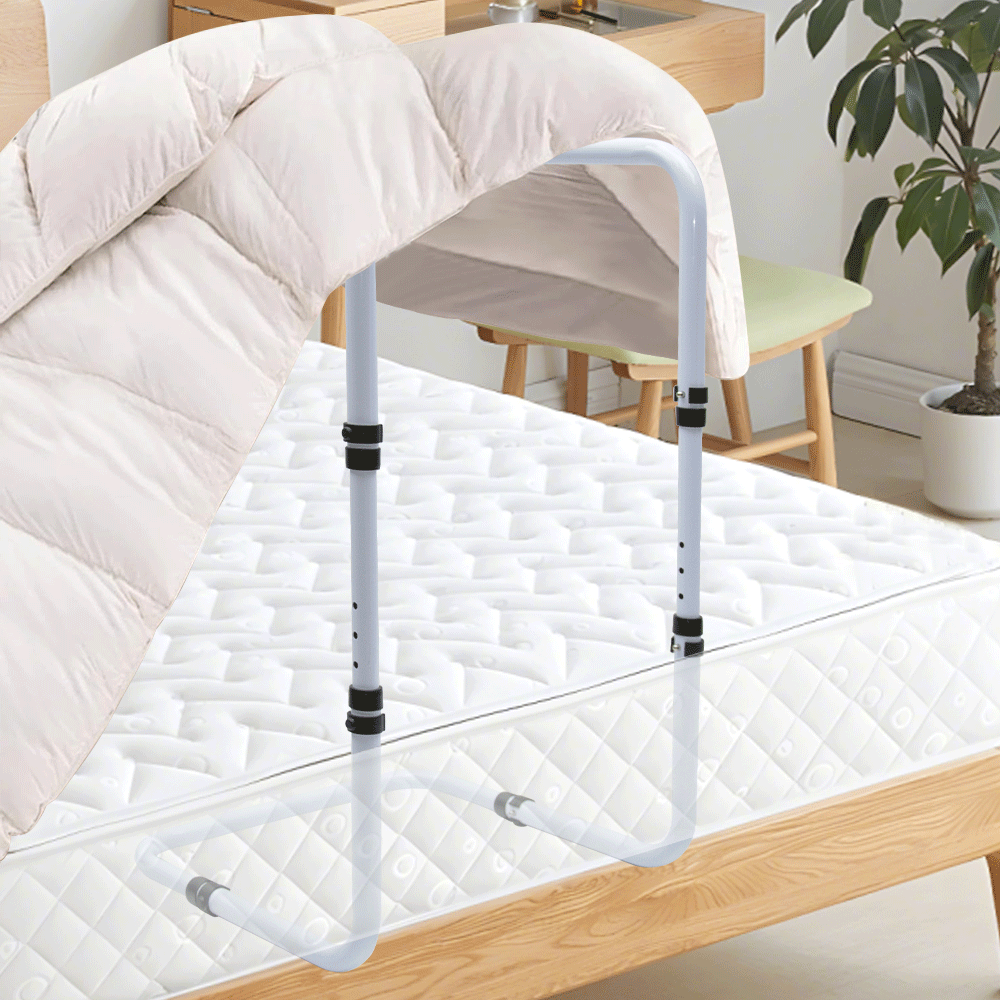 Beds & Bed Frames: Blanket Lifter Bar 62-82cm Height Adjustable Feet Tent Steel Bed Cradle Max Load 136kg with 4 Clips for Feet Toes Leg Knee Ankle Post Surgery Recovery