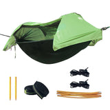 Hammocks & Accessories: Hammock Tent Outdoor Double Portable Multi-Functional Waterproof Hammock Parachute Camping Hanging Bed 270x140cm with Anti Mosquito Net and Storage Bag