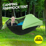 Hammocks & Accessories: Hammock Tent Outdoor Double Portable Multi-Functional Waterproof Hammock Parachute Camping Hanging Bed 270x140cm with Anti Mosquito Net and Storage Bag