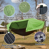 Hammocks & Accessories: Hammock Tent Outdoor Double Portable Multi-Functional Waterproof Hammock Parachute Camping Hanging Bed 270x140cm with Anti Mosquito Net and Storage Bag