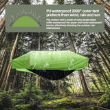 Hammocks & Accessories: Hammock Tent Outdoor Double Portable Multi-Functional Waterproof Hammock Parachute Camping Hanging Bed 270x140cm with Anti Mosquito Net and Storage Bag