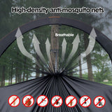Hammocks & Accessories: Hammock Tent Outdoor Double Portable Multi-Functional Waterproof Hammock Parachute Camping Hanging Bed 270x140cm with Anti Mosquito Net and Storage Bag