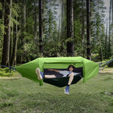Hammocks & Accessories: Hammock Tent Outdoor Double Portable Multi-Functional Waterproof Hammock Parachute Camping Hanging Bed 270x140cm with Anti Mosquito Net and Storage Bag
