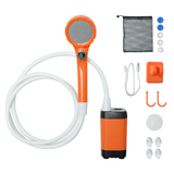 Camping Appliances: Portable Camping Shower IPX7 Waterproof Outdoor Shower Water Pump with Rechargeable Battery and Intelligent Digital Display for Camping Hiking Traveling
