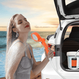 Camping Appliances: Portable Camping Shower IPX7 Waterproof Outdoor Shower Water Pump with Rechargeable Battery and Intelligent Digital Display for Camping Hiking Traveling