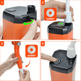 Camping Appliances: Portable Camping Shower IPX7 Waterproof Outdoor Shower Water Pump with Rechargeable Battery and Intelligent Digital Display for Camping Hiking Traveling