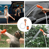 Camping Appliances: Portable Camping Shower IPX7 Waterproof Outdoor Shower Water Pump with Rechargeable Battery and Intelligent Digital Display for Camping Hiking Traveling