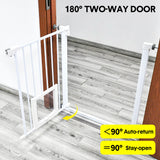 Safety Gates & Safety Accessories: Alston 76cm Tall Baby Pet Security Gate Safety Adjustable Width with Cat Door for House Doorways Stairs Guard Extension Part Width 12cm/24cm Wall Mount