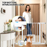 Safety Gates & Safety Accessories: Alston 76cm Tall Baby Pet Security Gate Safety Adjustable Width with Cat Door for House Doorways Stairs Guard Extension Part Width 12cm/24cm Wall Mount