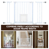Safety Gates & Safety Accessories: Alston 76cm Tall Baby Pet Security Gate Safety Adjustable Width with Cat Door for House Doorways Stairs Guard Extension Part Width 12cm/24cm Wall Mount
