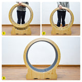 Cat Toys: Cat Running Wheel Cat Running Wheel Ultra-Quiet Treadmill Exerciser Scratcher with Anti-Slip Carpet Detachable Runway and Safety Latch Cat Sport Runner Toy