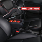 Automotive Repair & Speciality Tools: Suzuki Swift 2005-2021 Center Central Storage Car Console Seat Armrest Box Durable ABS Armrest Box Replacement Double Layer Black With USB Cable