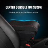 Automotive Repair & Speciality Tools: Suzuki Swift 2005-2021 Center Central Storage Car Console Seat Armrest Box Durable ABS Armrest Box Replacement Double Layer Black With USB Cable